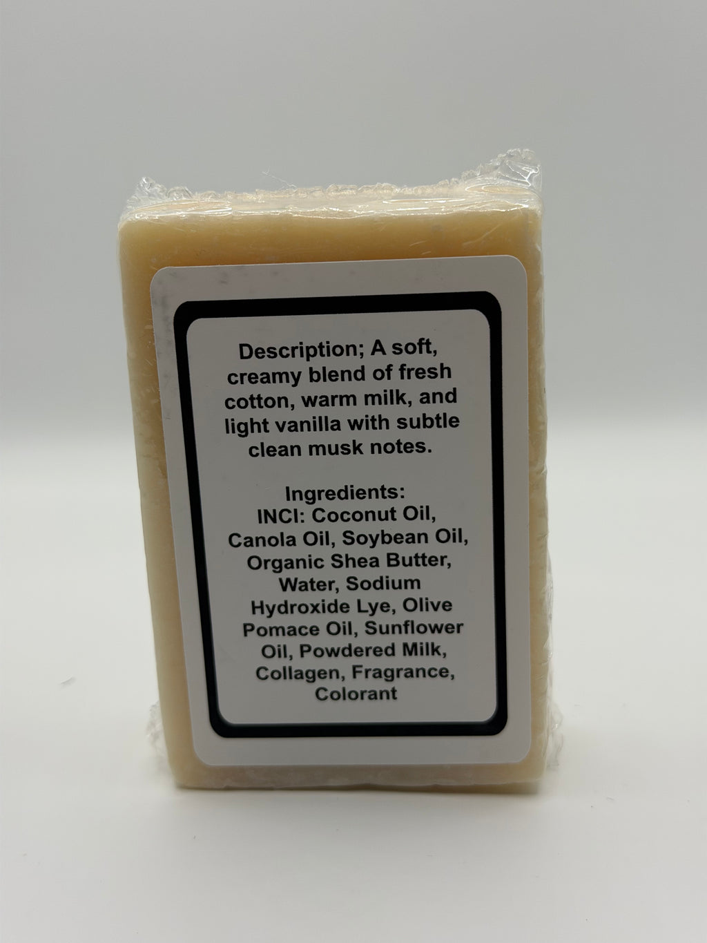 Jabón facial de leche y colágeno de proceso en frío