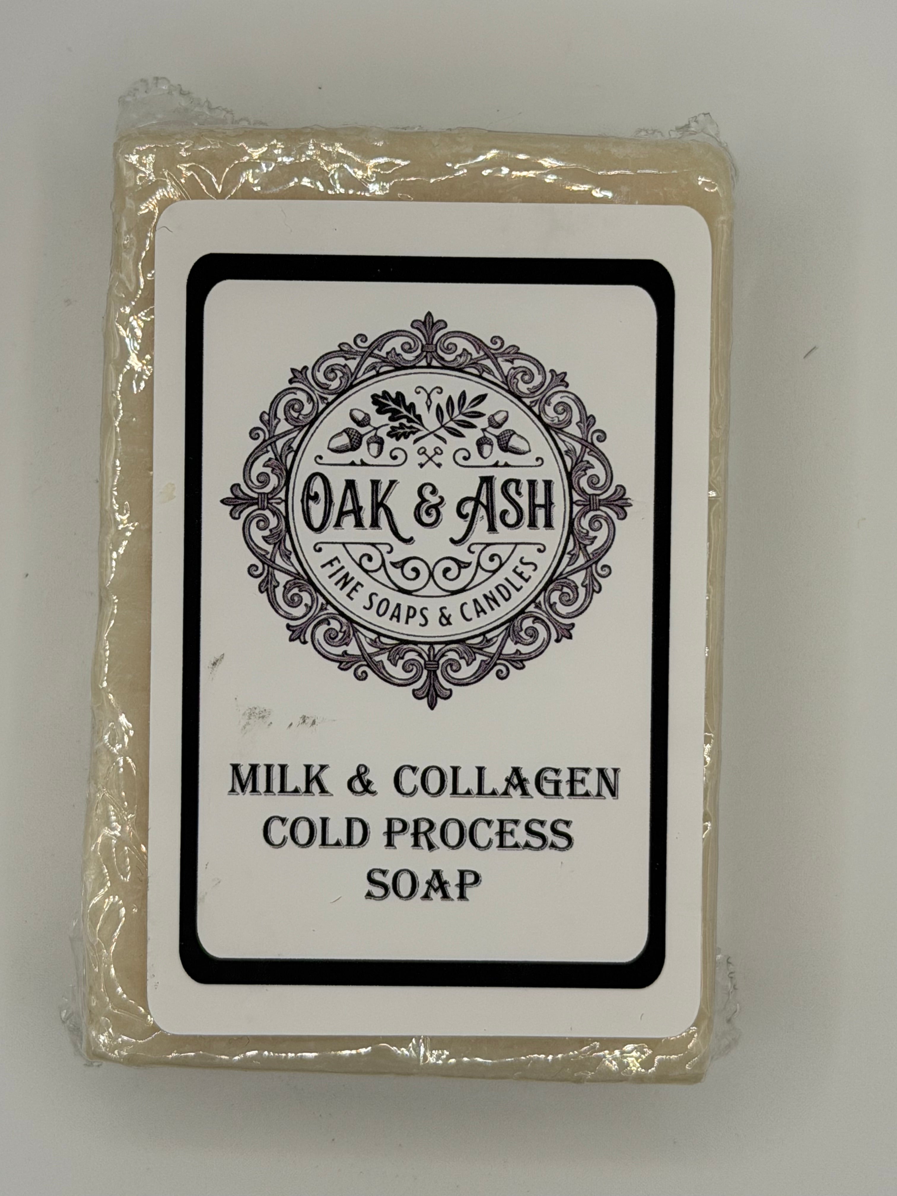 Jabón facial de leche y colágeno de proceso en frío