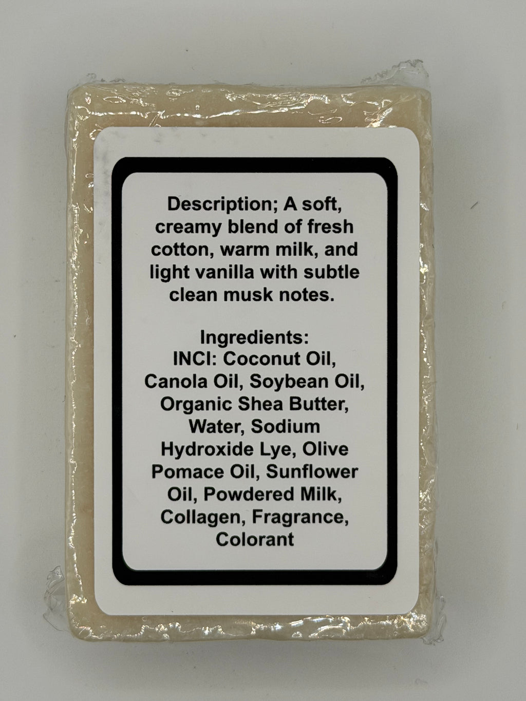 Jabón facial de leche y colágeno de proceso en frío