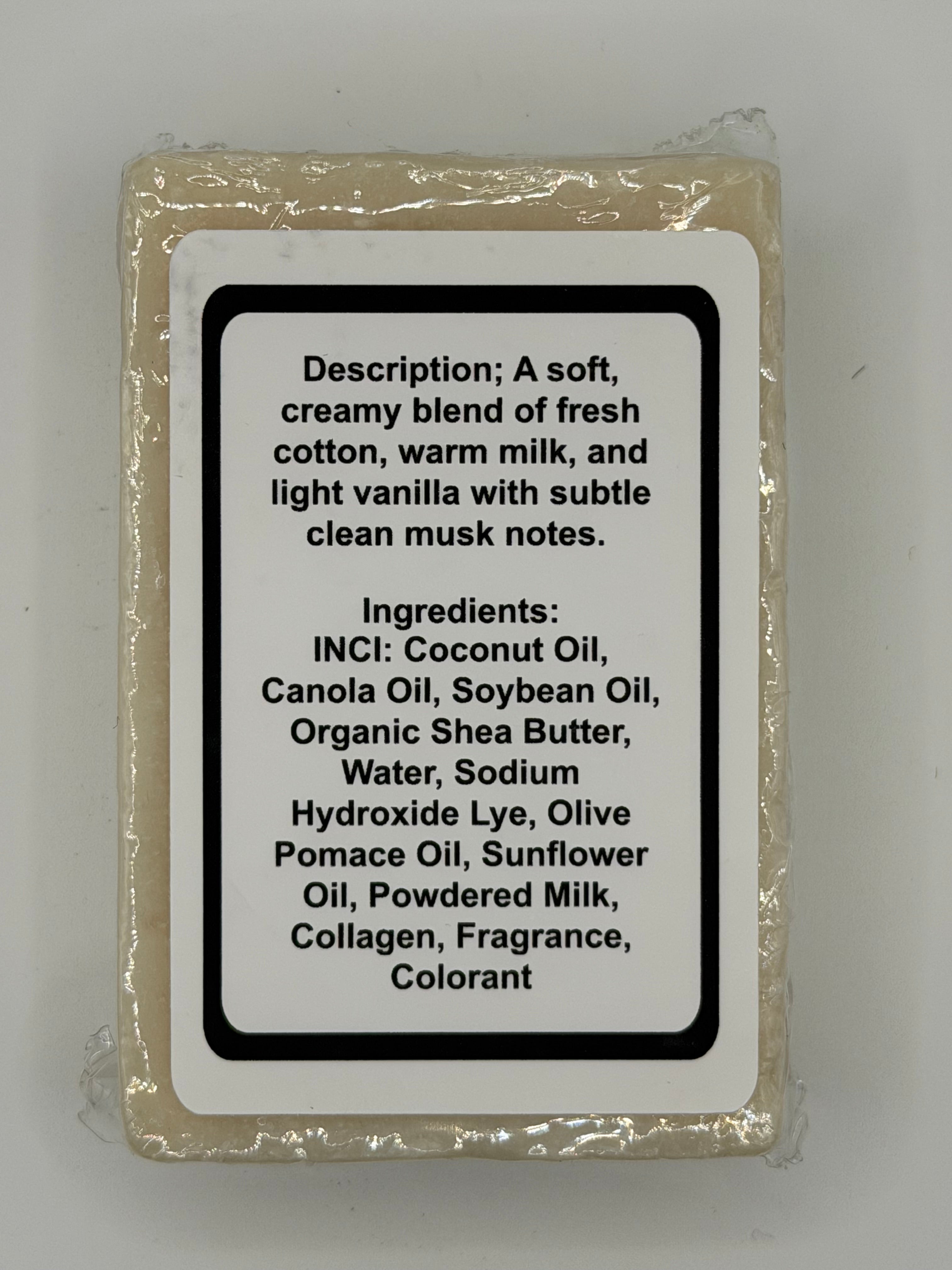 Jabón facial de leche y colágeno de proceso en frío